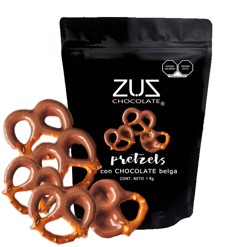 Pretzels con chocolate 1 Kg
