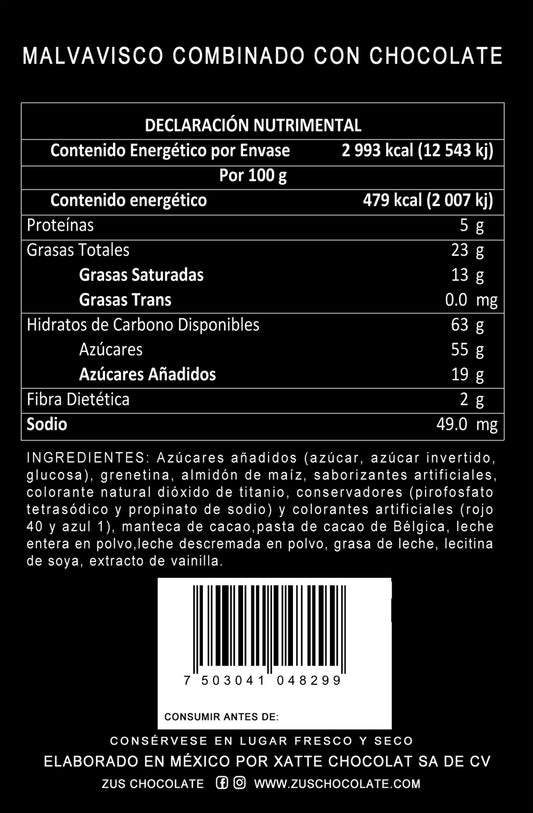 Bombón cubierto de chocolate 200 g