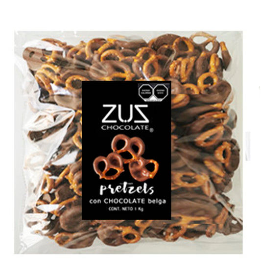 1 Kg granel Pretzels combinado con chocolate