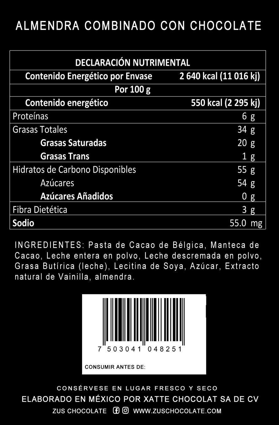 Almendra con chocolate 100 g