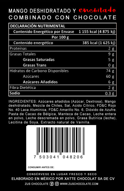 Mango Enchilado con Chocolate 100g