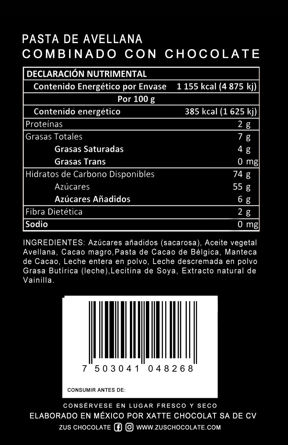 Nut tella con chocolate 100 g